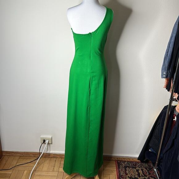 Lulus Green Good Times Only One Shoulder Maxi Dress - Picture 8 of 9